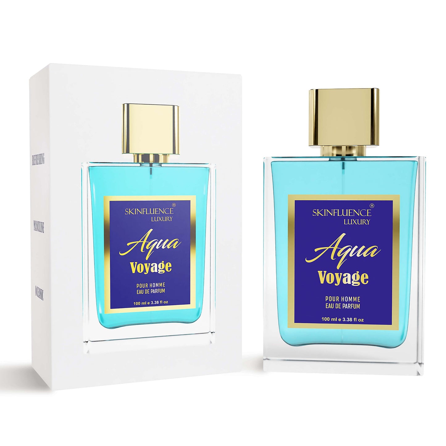 SKINFLUENCE Luxury Aqua Voyage Perfume For Men 100Ml- Eau De Parfum