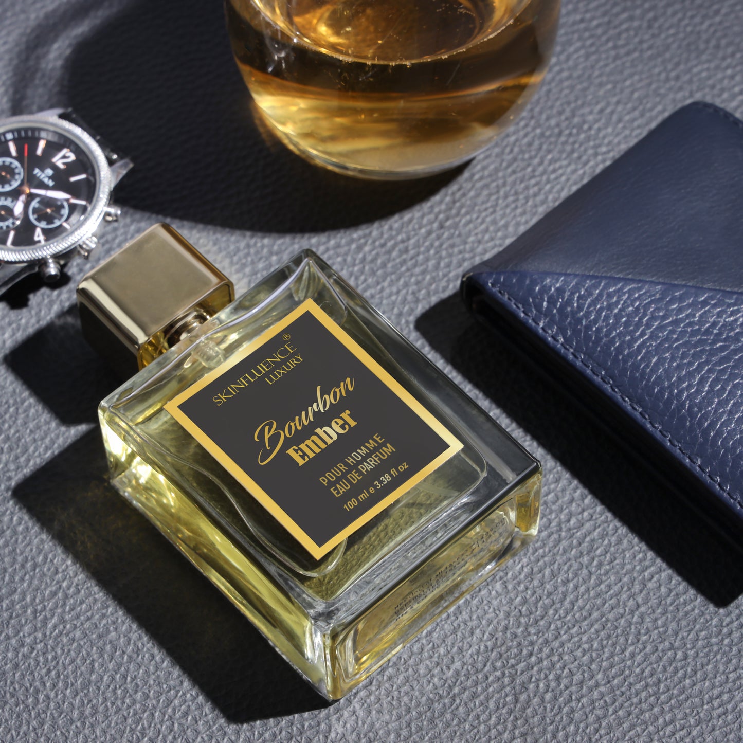 SKINFLUENCE Luxury Bourbon Ember Perfume For Men 100Ml- Eau De Parfum- Party Fragrance