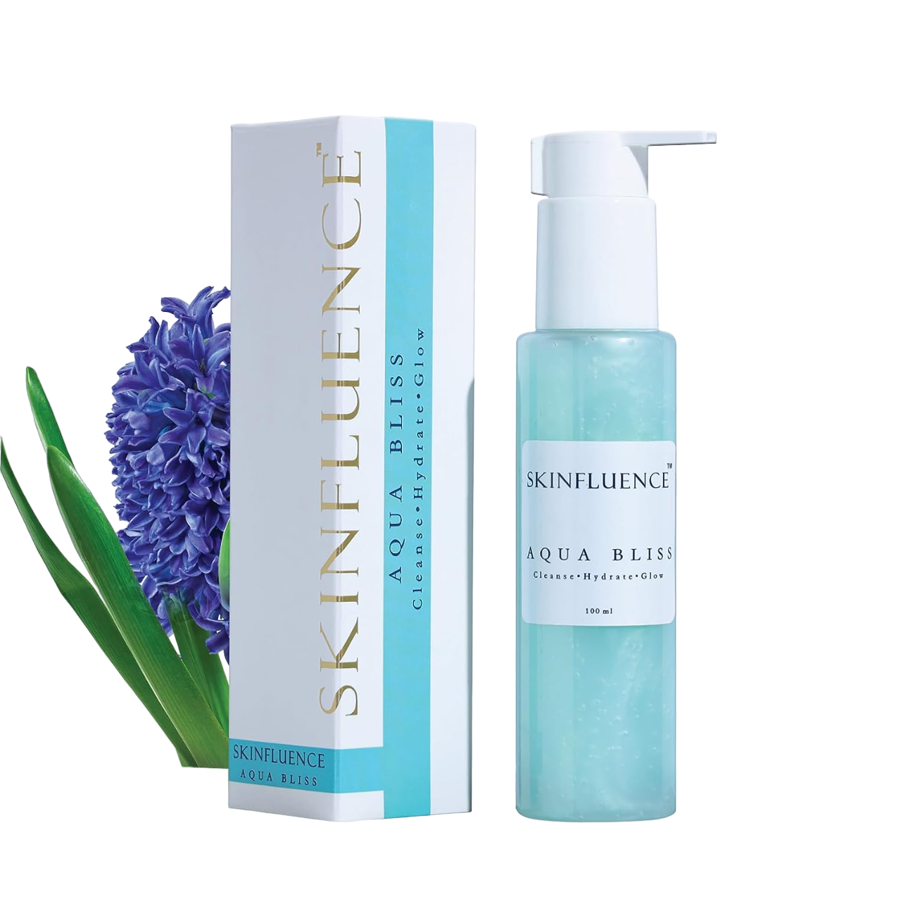 SKINFLUENCE Aqua Bliss Cleanser | 1% Salicylic Acid & Allantoin Face Wash for Acne Prone & Oily Skin