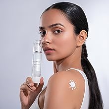 SKINFLUENCE Aqua Day Lock Sunscreen SPF 50 PA+++ | Hydrating Sunscreen Lotion for Dry, Oily, Acne Prone, Sensitive Skin | Unisex Men & Women  2× 50ml (Pack of 2)